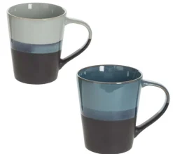 TAZZA LAGUNE IN GRES 9X10.5CM 36CL BICOLORE ASSORTITO