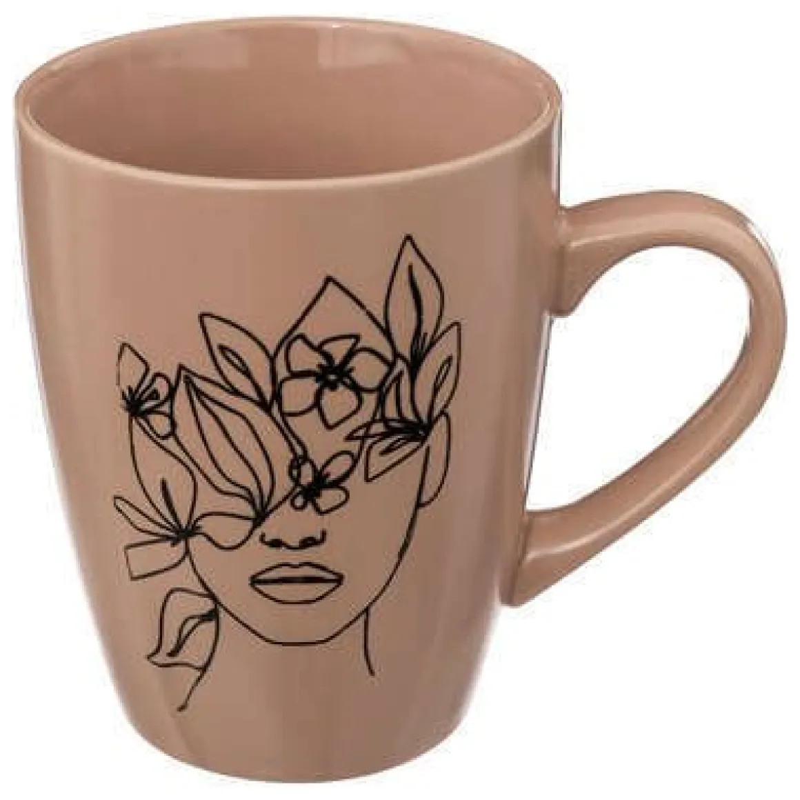 TAZZA VISO CON MANICO IN GRES 35CL ASSORTITO