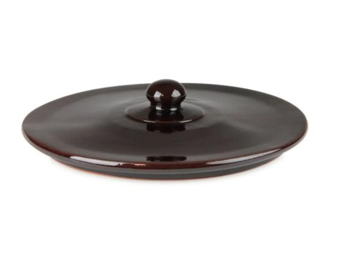 TEGAME 2 MANICI LINEA BRUNA IN TERRACOTTA DIAM. 30CM
