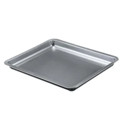 TEGLIA RETTANGOLARE LINEA SILVER ELEGANCE IN ACCIAIO 37X32 H. 2.1CM