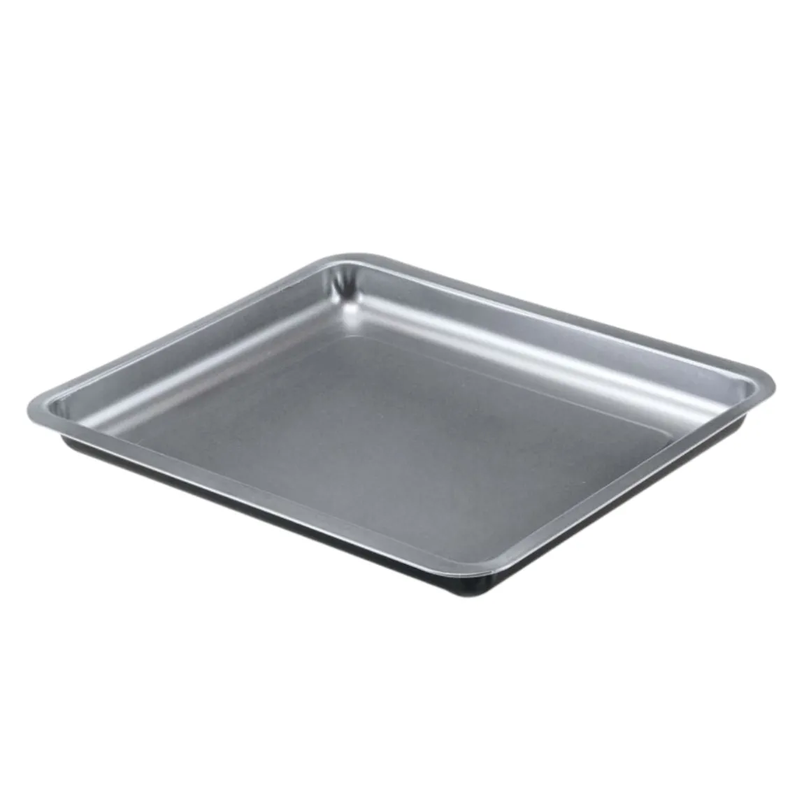 TEGLIA RETTANGOLARE LINEA SILVER ELEGANCE IN ACCIAIO 37X32 H. 2.1CM