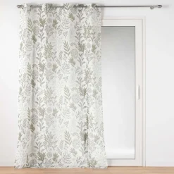 TENDA CON OCCHIELLI VELO SABBIA STAMPATO SUZANNE 140X280CM VERDE: vendita online TENDA CON OCCHIELLI VELO SABBIA STAMPATO SUZANNE 140X280CM VERDE in offerta