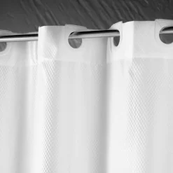 TENDA DA DOCCIA DOTTY CON OCCHIELLI A CLIP CM 180X200 BIANCA