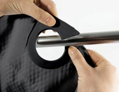 TENDA DA DOCCIA DOTTY CON OCCHIELLI A CLIP CM 180X200 NERO