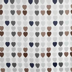 TENDA DA DOCCIA IN PEVA CM 180X200 CUORI MULTICOLORE