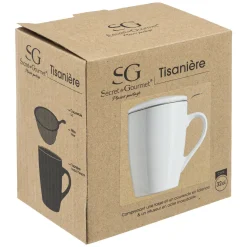TISANIERA COLORAMA IN GRES BIANCA 12.4X9.2 H. 11CM 320ML