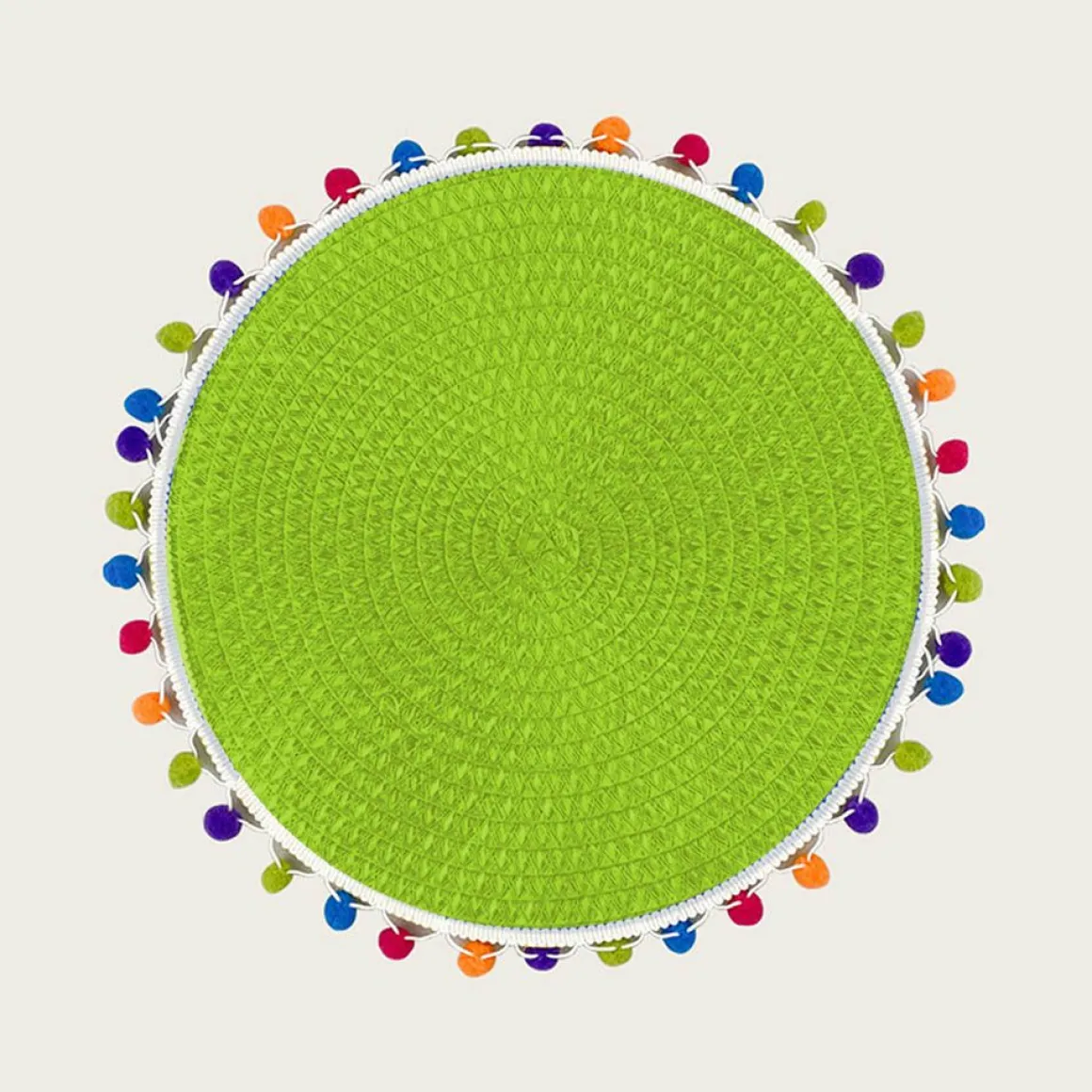TOVAGLIETTA ROTONDA IN POLIESTERE DIAM. CM 38 VERDE : vendita online TOVAGLIETTA ROTONDA IN POLIESTERE DIAM. CM 38 VERDE in offerta