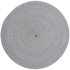 TOVAGLIETTA ROTONDA IN POLIPROPILENE DIAM. CM 38 BIANCO/NERA: vendita online TOVAGLIETTA ROTONDA IN POLIPROPILENE DIAM. CM 38 BIANCO/NERA in offerta