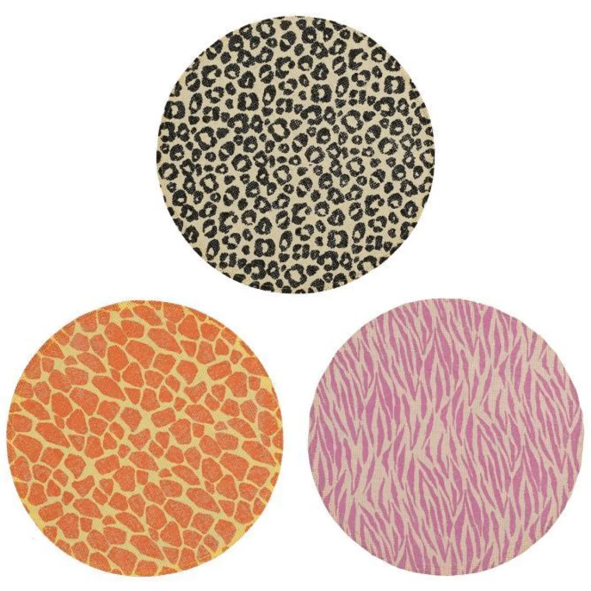 TOVAGLIETTA ROTONDA LEOPARDATA DIAM. CM 38 ASSORTITO: vendita online TOVAGLIETTA ROTONDA LEOPARDATA DIAM. CM 38 ASSORTITO in offerta