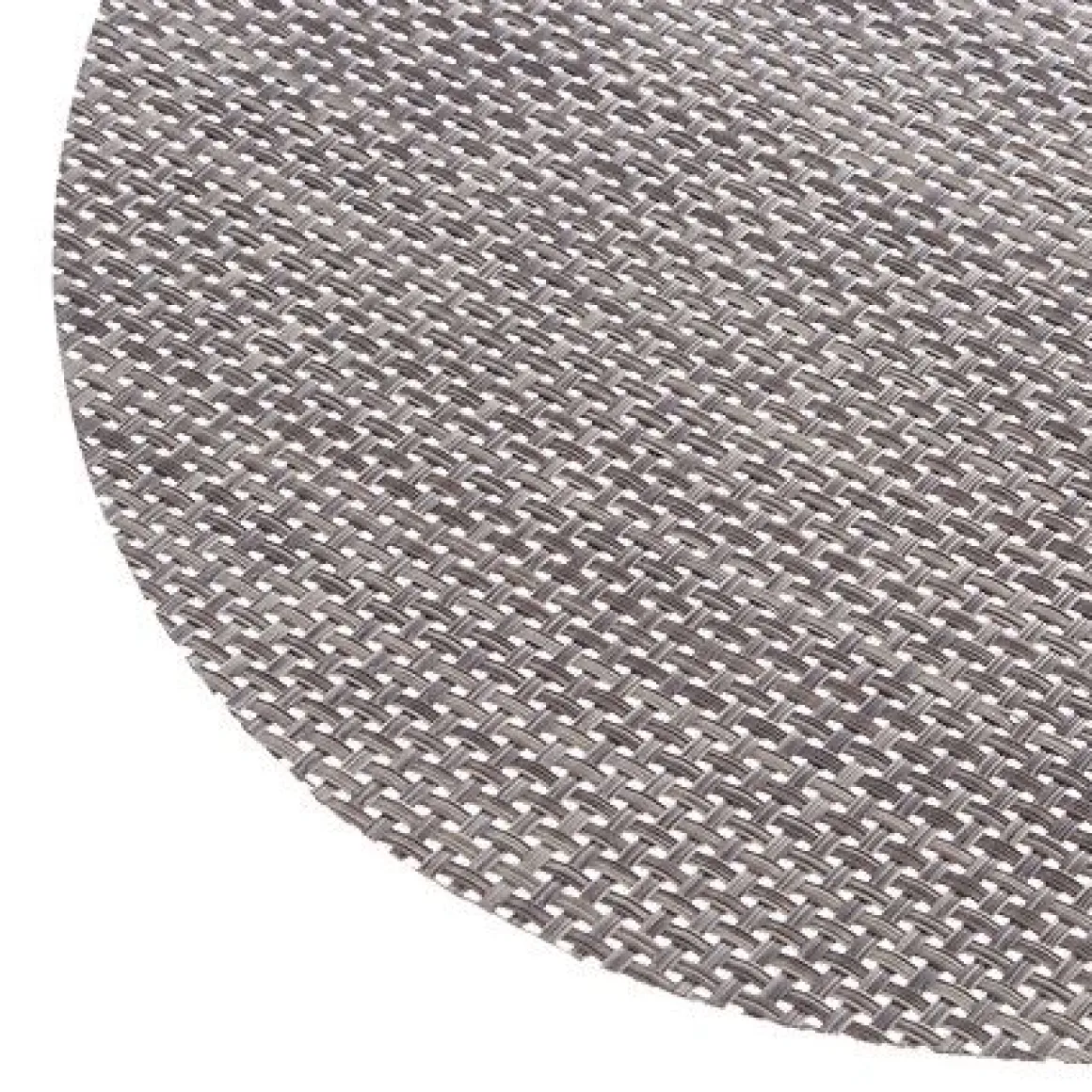 TOVAGLIETTA ROTONDA MAOLI IN PVC E POLIESTERE 48X35 CM GRIGIO CHIARO: vendita online TOVAGLIETTA ROTONDA MAOLI IN PVC E POLIESTERE 48X35 CM GRIGIO CHIARO in offerta