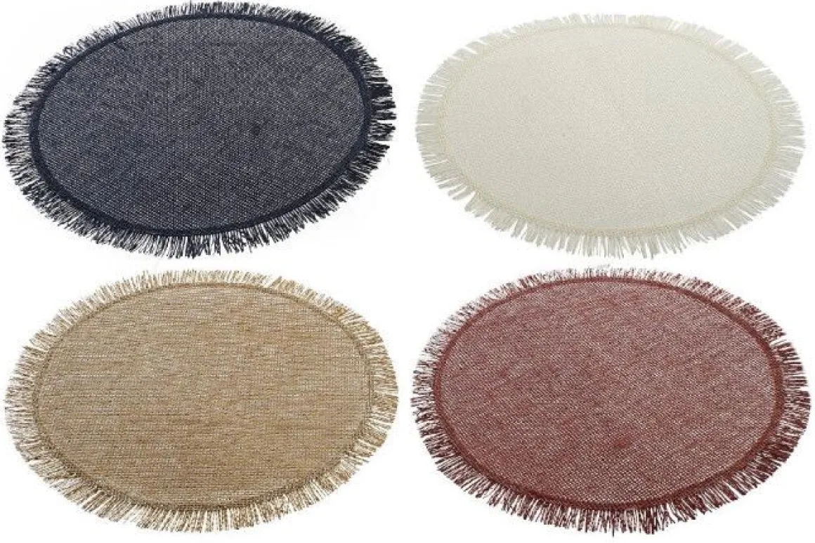 TOVAGLIETTE ROTONDE IN FIBRA INTRECCIATA DIAM. CM 37 ASSORTITO: vendita online TOVAGLIETTE ROTONDE IN FIBRA INTRECCIATA DIAM. CM 37 ASSORTITO in offerta