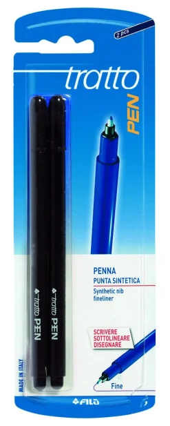 TRATTO - SET 2 PENNE TRATTO PEN NERE: vendita online TRATTO - SET 2 PENNE TRATTO PEN NERE in offerta