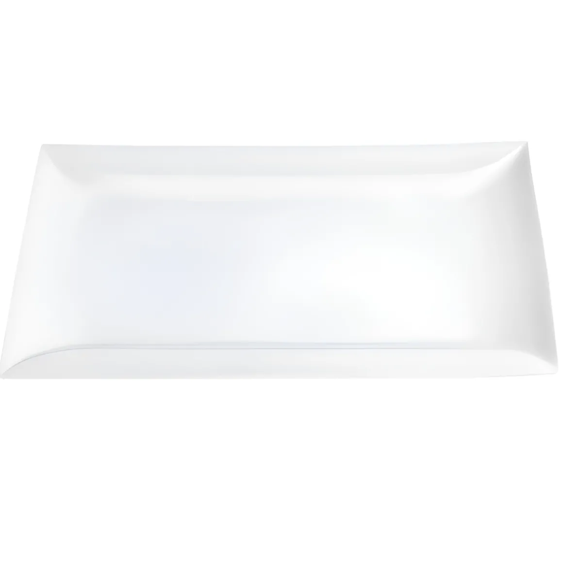 VASSOIO IN PORCELLANA LINEA CARLOTTA/RAMADA 23.5X15CM BIANCO