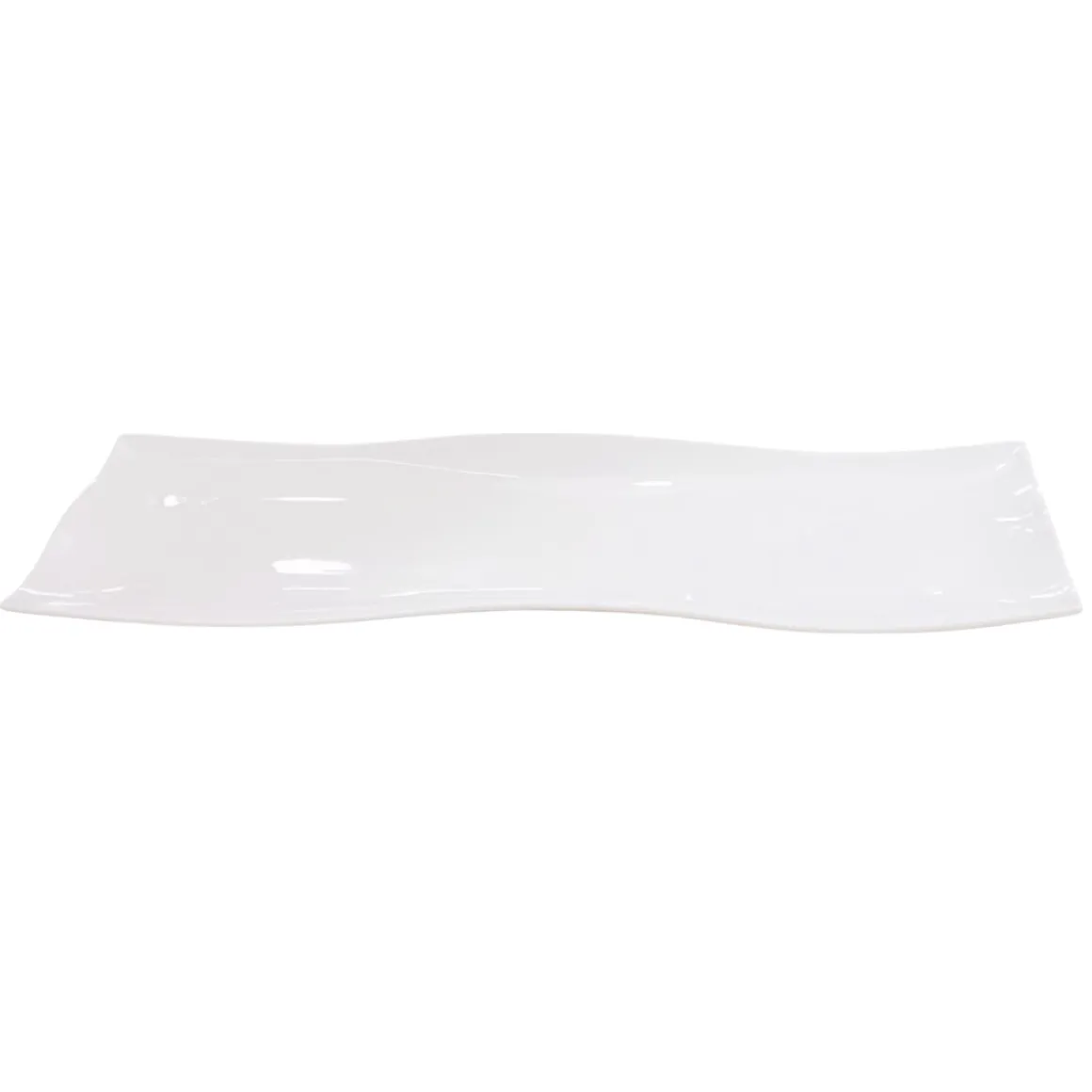 VASSOIO IN PORCELLANA LINEA HELTON 28X10CM BIANCO