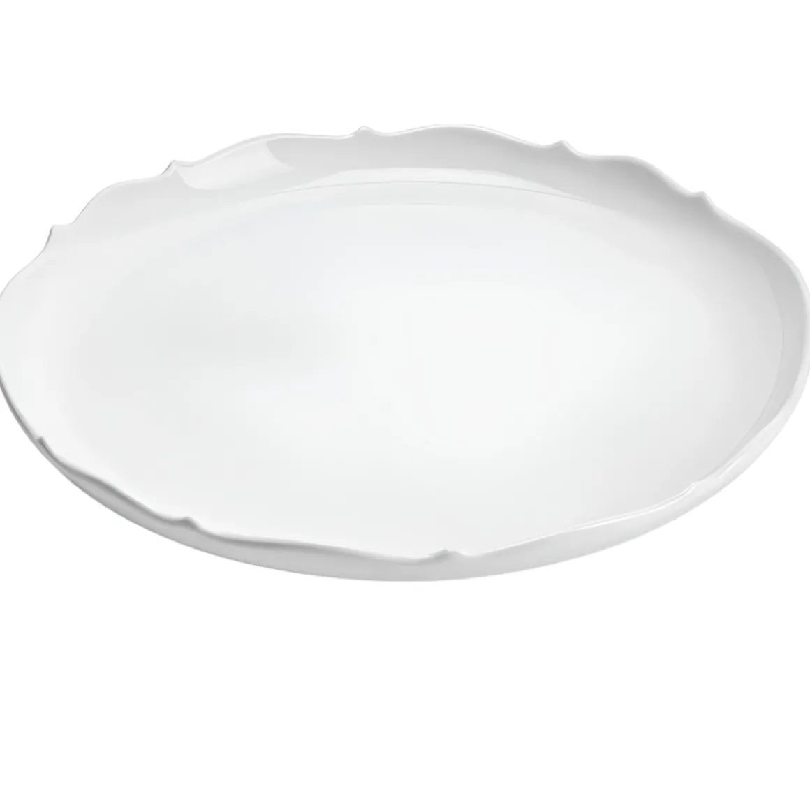 VASSOIO ROTONDO IN PORCELLANA LINEA ARYA DIAM. 35.5CM BIANCO