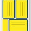 Vendiamo online etichette fluorescenti: confezione da 10 fogli dimensioni 85x53mm giallo