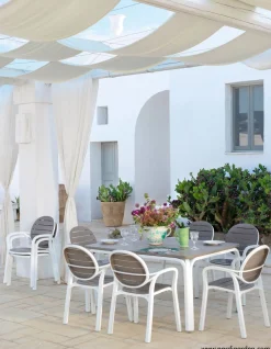 Vendita online di NARDI OUTDOOR - TAVOLO ALL. ALLORO CM 140X100 BIANCO E TORTORA