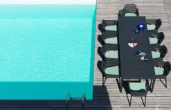 Vendita online di NARDI OUTDOOR - TAVOLO ALL. RIO 210X100 CM ALLUMINIO ANTRACITE