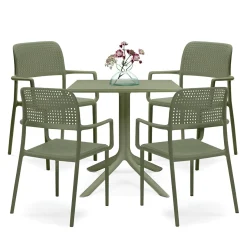 Vendita online di NARDI OUTDOOR - TAVOLO MOD. CLIP 80X80 CM POLIPROPILENE AGAVE