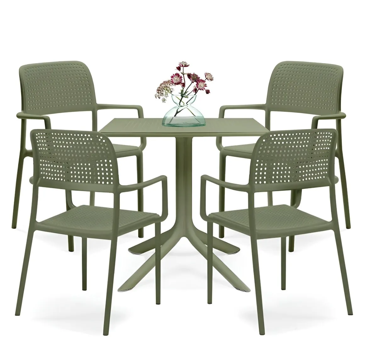Vendita online di NARDI OUTDOOR - TAVOLO MOD. CLIP 80X80 CM POLIPROPILENE AGAVE