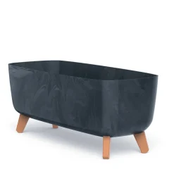 Vendita online di VASO GRACIA CASE EFFETTO CEMENTO 58X24X23,5CM ANTRACITE