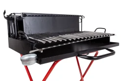 Vendita online di BARBECUE A LEGNA IN METALLO 74X55CM H. 96