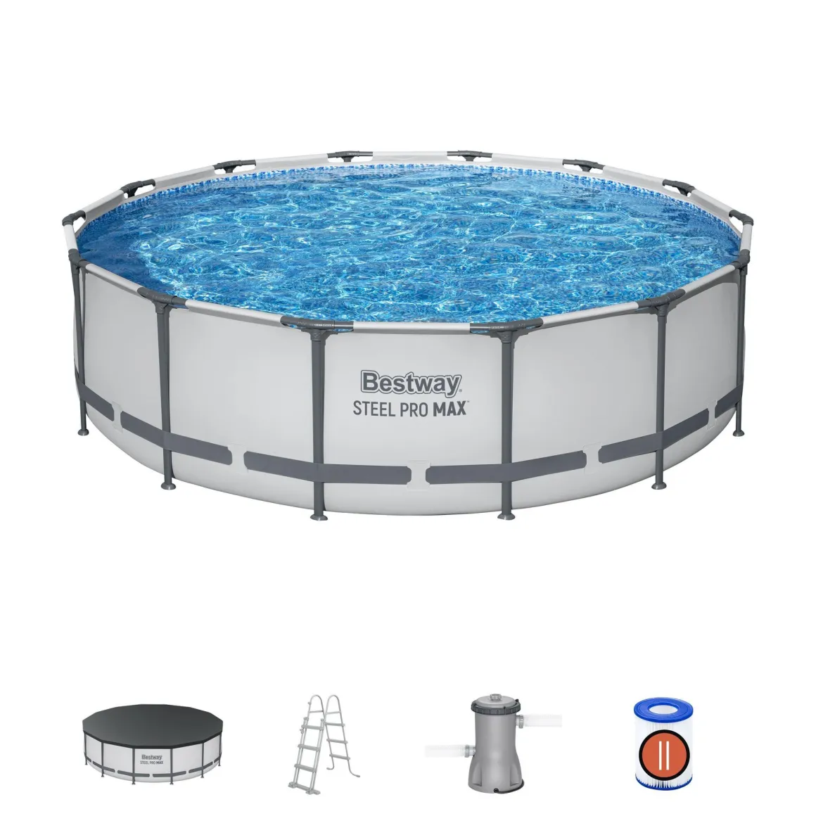 Vendita online di BESTWAY - PISCINA STEEL PRO MAX 427X107CM 13030LT