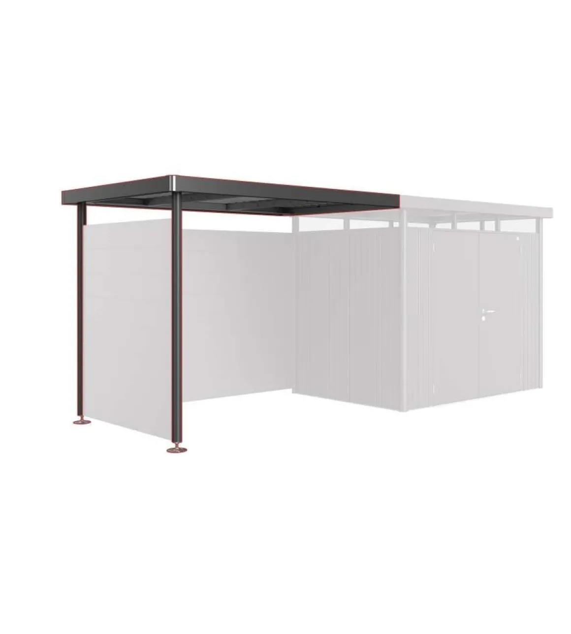 Vendita online di BIOHORT - TETTO LATERALE X CASETTA HIGHLINE CM 282X195 GRIGIO SCURO