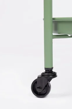 Vendita online di CARRELLO AUSTIN DIAM. CM 44.5 H.70 METALLO VERDE FOGLIA OPACO