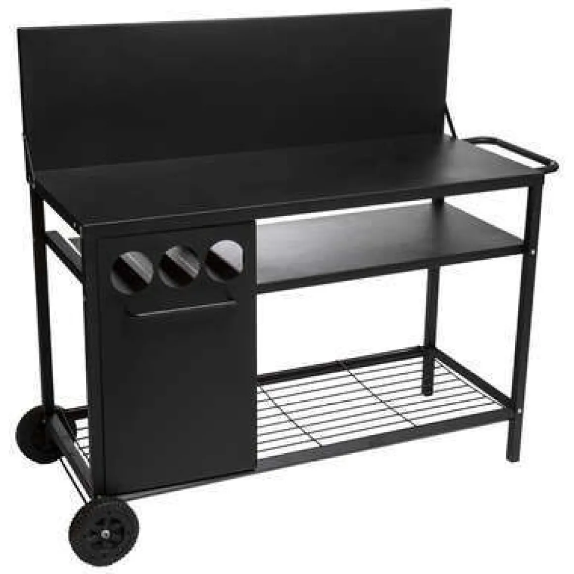 Vendita online di CARRELLO CM 120X48 IN METALLO NERO