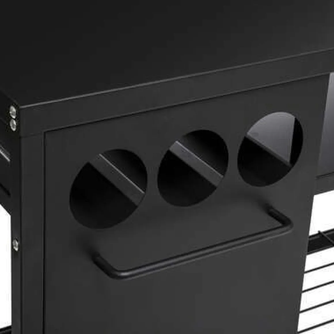 Vendita online di CARRELLO CM 120X48 IN METALLO NERO
