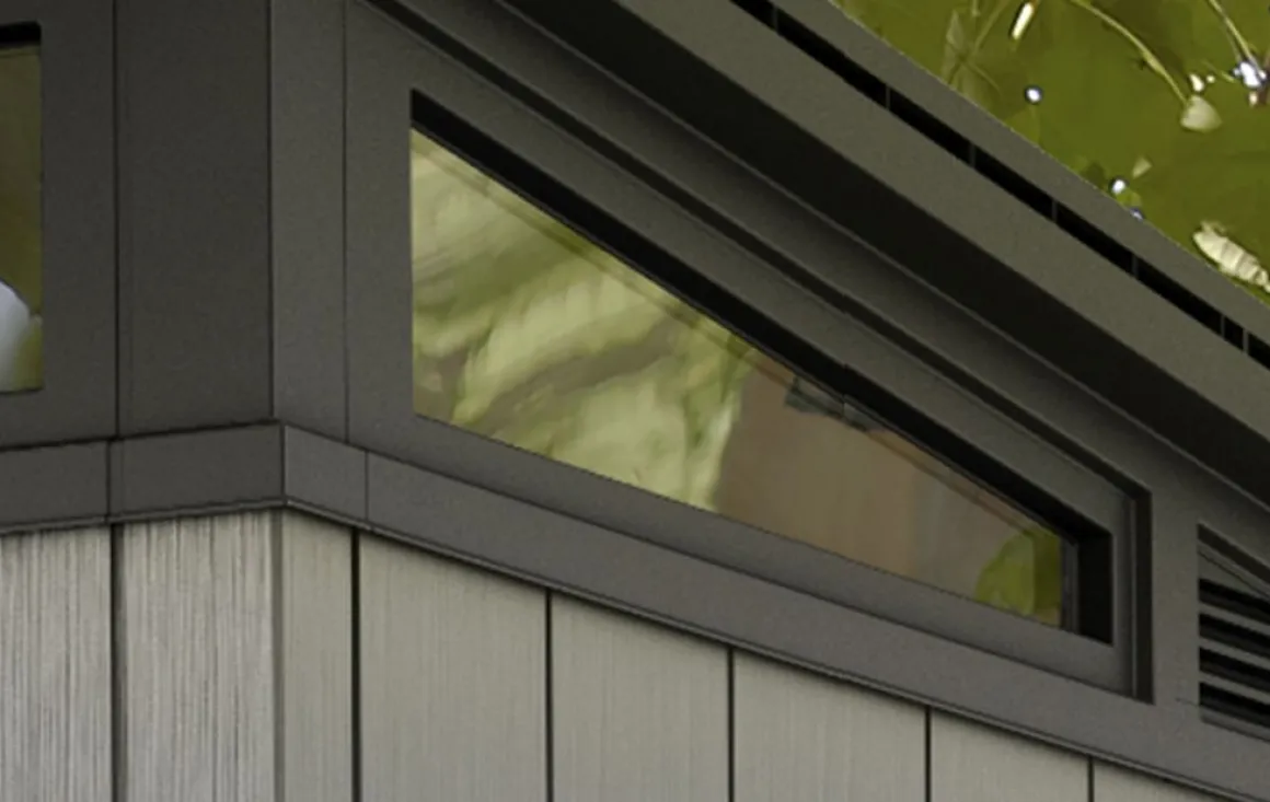 Vendita online di CASETTA ARTISAN CM 277X218 H. 226 GRIGIO E ANTRACITE