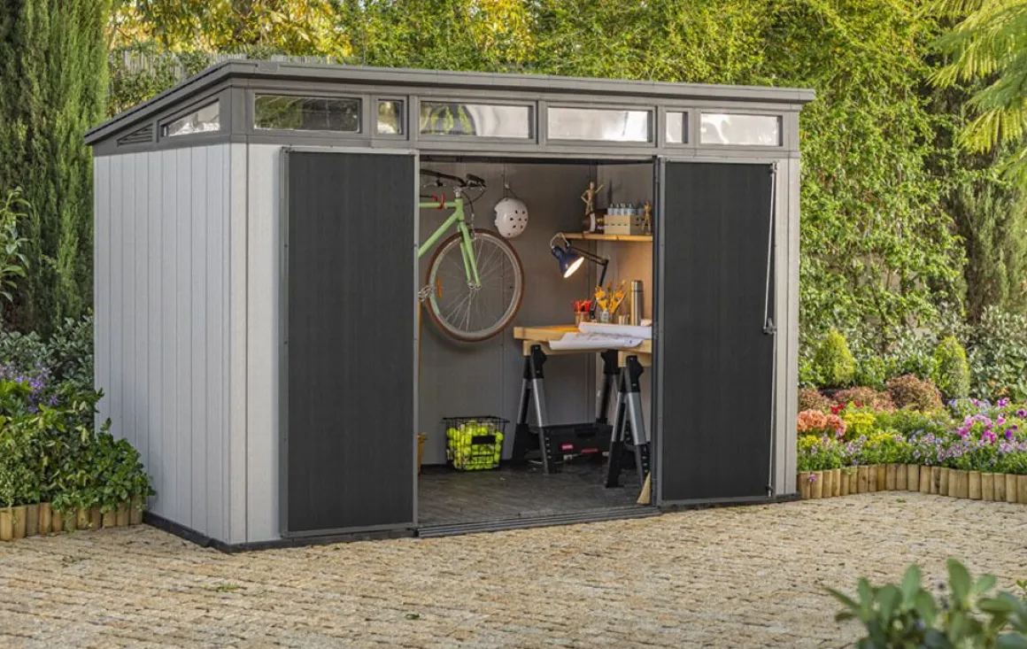 Vendita online di CASETTA ARTISAN CM 340X218 H. 226 GRIGIO E ANTRACITE