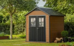 Vendita online di CASETTA NEWTON CM 228X223,5 H. 252 MARRONE E ANTRACITE