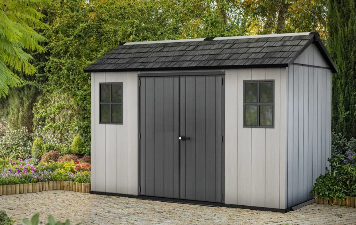 Vendita online di CASETTA OAKLAND CM 350X230 H. 253 GRIGIO E ANTRACITE