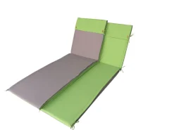 Vendita online di CUSCINO LETTINO DOUBLE FACE 185X54,5 CM VERDE CHIARO/GRIGIO