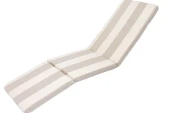 Vendita online di CUSCINO PER SDRAIO 175X48 CM RIGHE BIANCO/BEIGE
