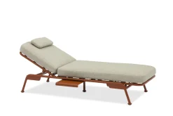 Vendita online di DIVANO DA GIARDINO MULTIFUNZIONE SUNSET METALLO TERRACOTTA