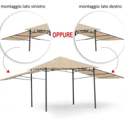 Vendita online di ESTENSIONE PER GAZEBO MOD. LUX 254X190CM BEIGE