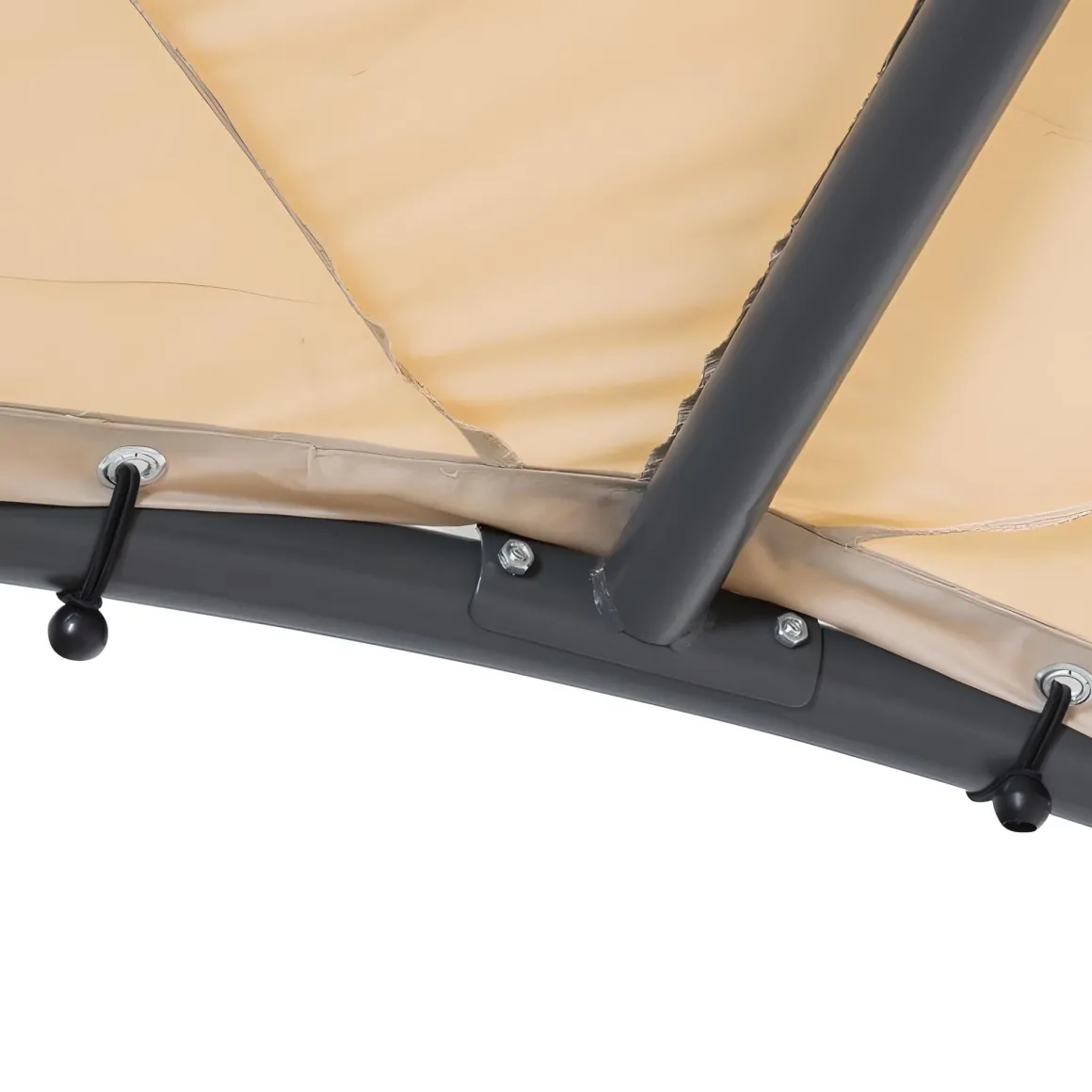 Vendita online di GAZEBO MT 3,8X3,8 ANTRACITE E BEIGE