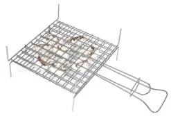 Vendita online di GRATICOLA DOPPIA INCROCIATA 24X25 CM CROMATA
