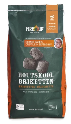 Vendita online di 5KG BRICCHETTE CARBONELLA 100% NATURALI FIRE UP