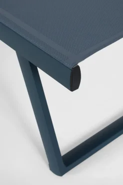Vendita online di LETTINO PIEGHEVOLE TAYLOR IN ALLUMINIO E TEXTILENE BLU