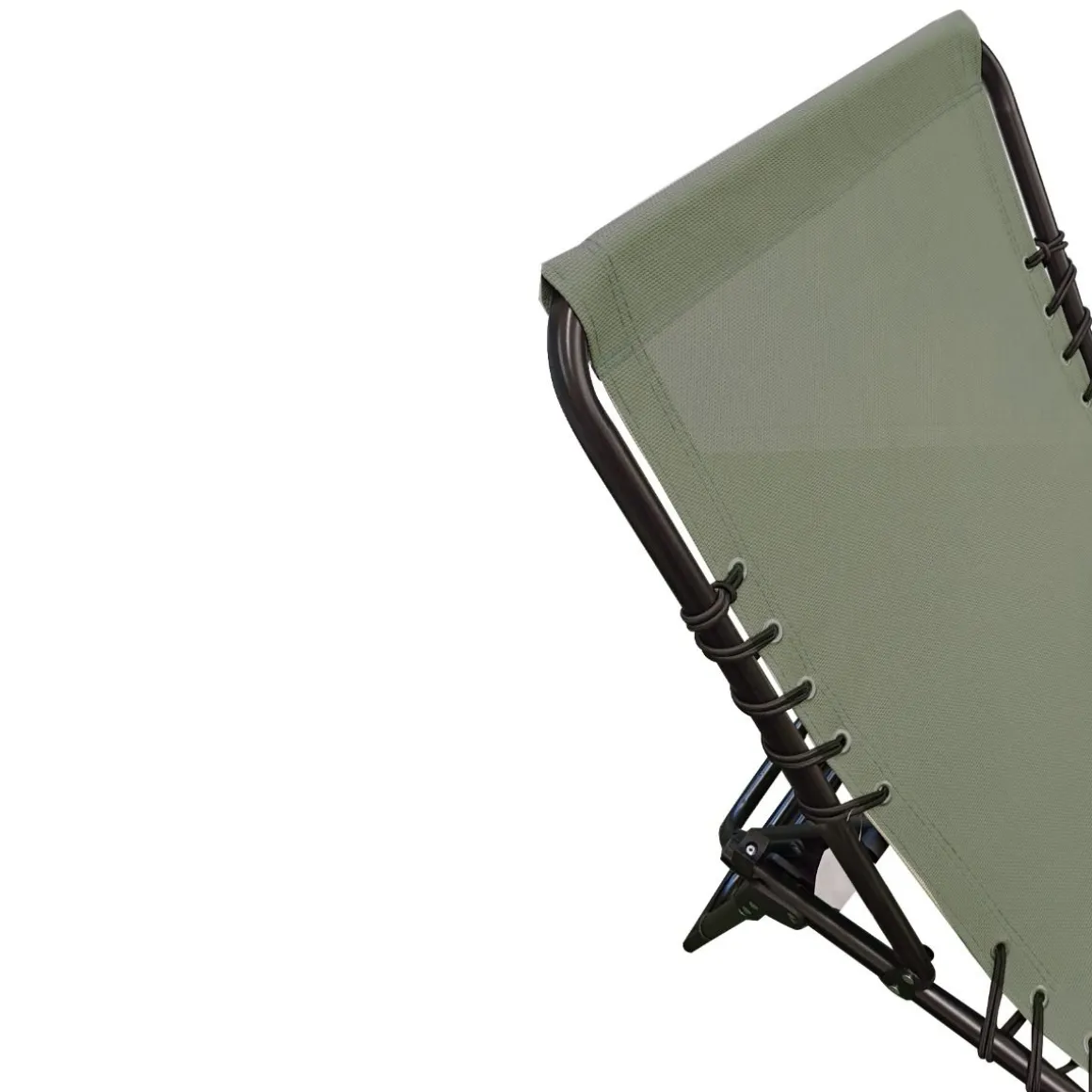 Vendita online di LETTINO PIEGHEVOLE IN ALLUMINIO E TEXTILENE VERDE