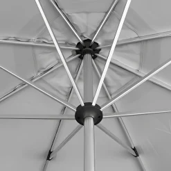 Vendita online di OMBRELLONE A PALO CENTRALE CON LED DIAM MT 3 GRIGIO CHIARO