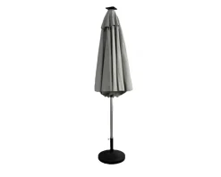 Vendita online di OMBRELLONE A PALO CENTRALE CON LED DIAM MT 3 GRIGIO CHIARO