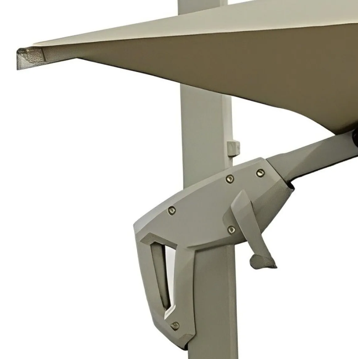 Vendita online di OMBRELLONE A BRACCIO MOD. ROMA CON LED MT 3X3 BEIGE