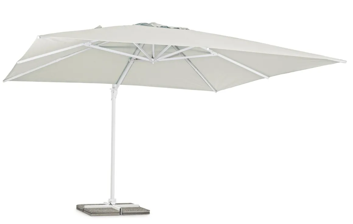 Vendita online di OMBRELLONE A BRACCIO MOD. EDEN MT 4X4 BIANCO