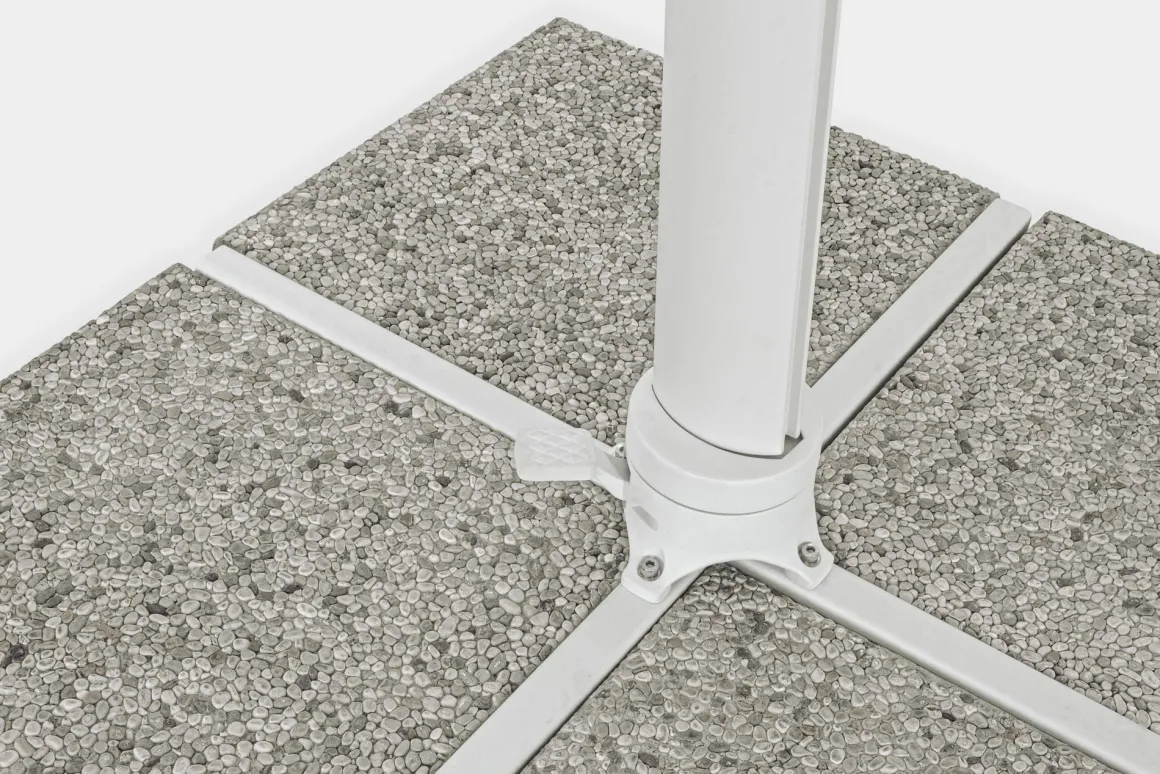 Vendita online di OMBRELLONE A BRACCIO MOD. EDEN MT 4X4 BIANCO
