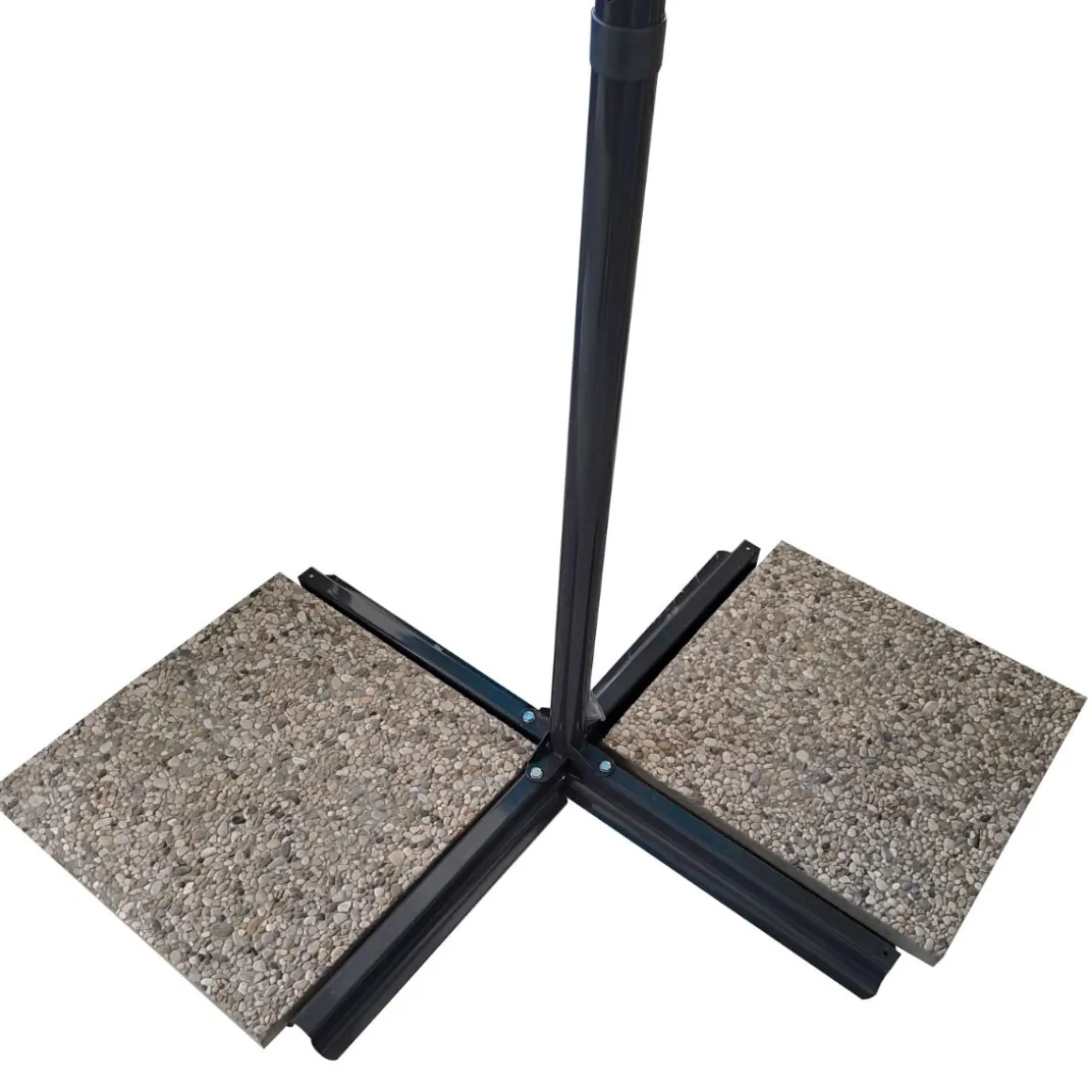 Vendita online di OMBRELLONE A BRACCIO 2.7X2.7MT GRIGIO